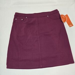 Hearts of Palm Plum Mini Skirt
